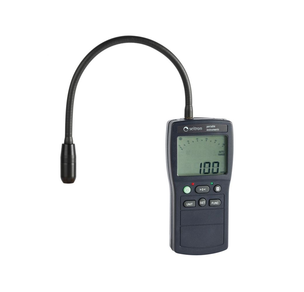 Portable combustible gas detector with rechargeable battery