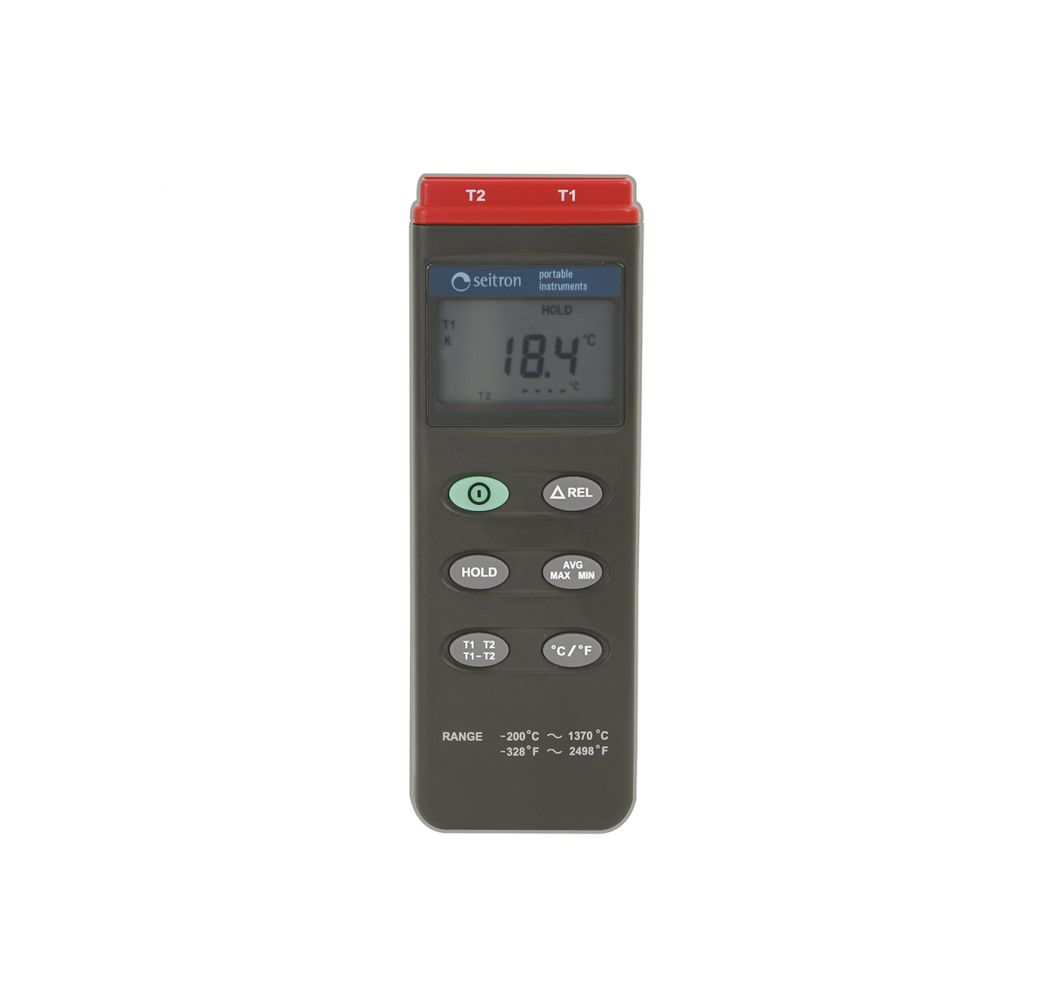 Termometro portatile due ingressi TC-K